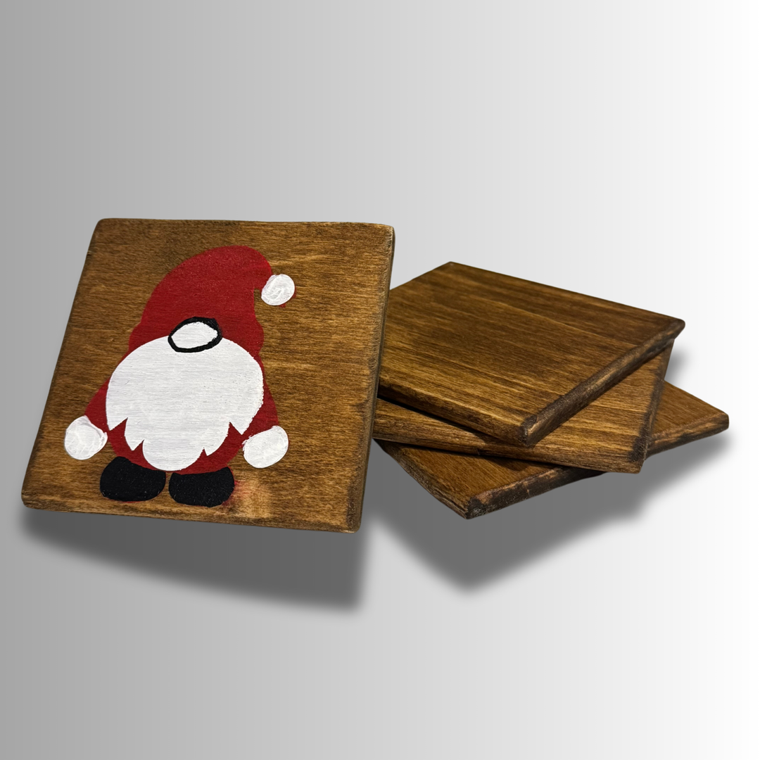 Winter Gnome Painted Coaster Kit