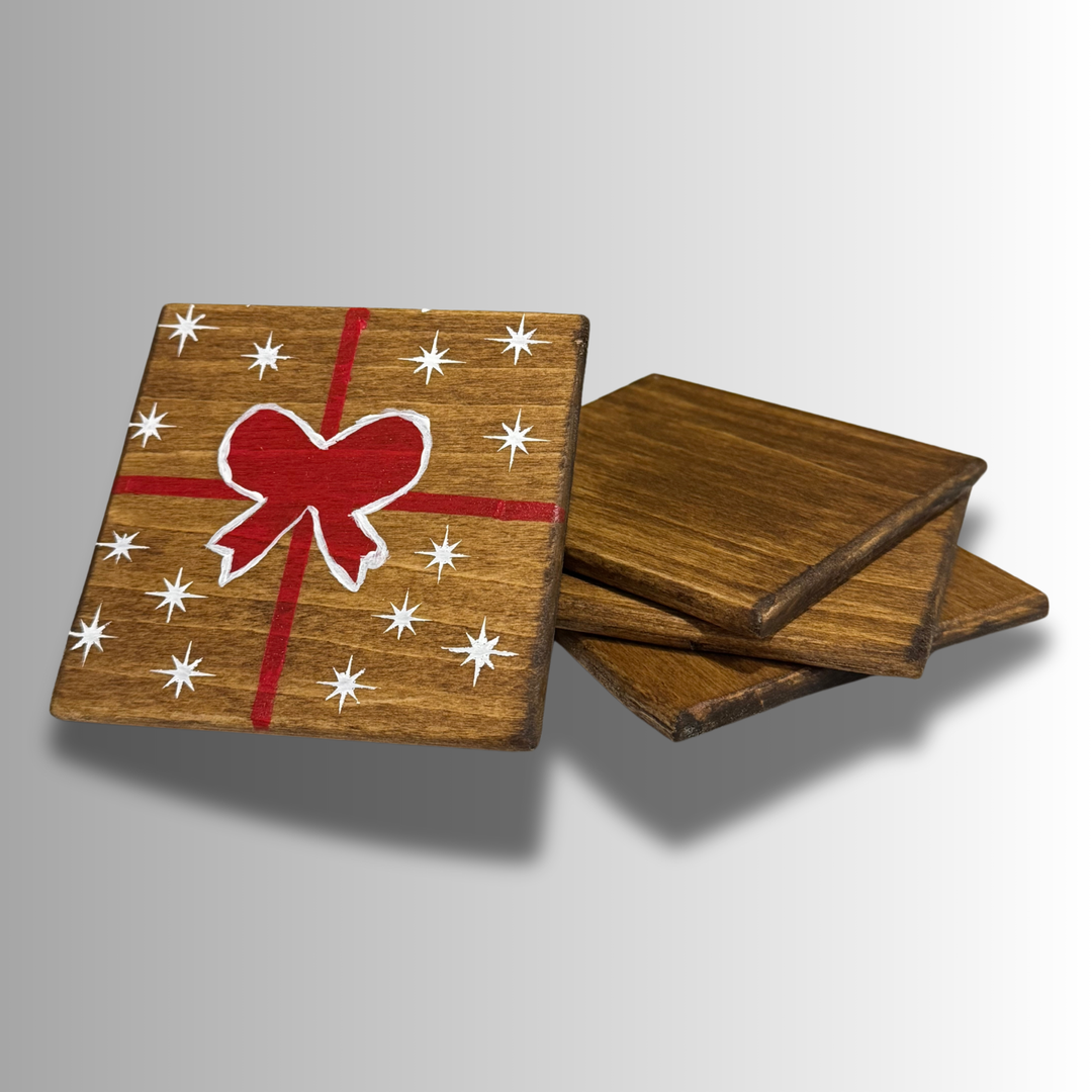 Christmas Present Painted Coaster Kit