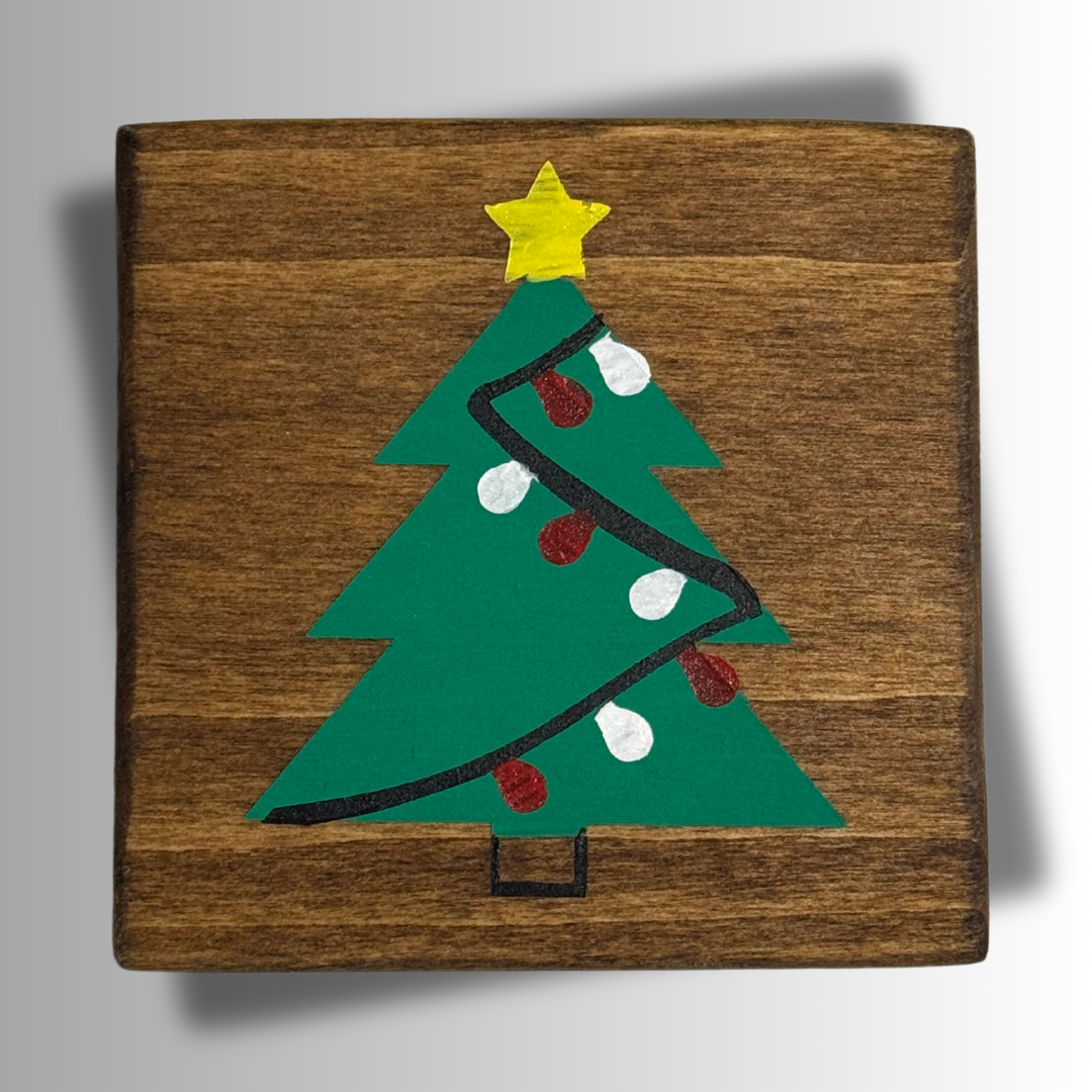 Christmas Tree Painted Coaster Kit